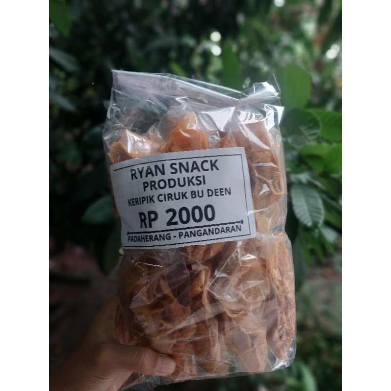 

KERIPIK CIRUK TEELO MOLRING KHAS PANGANDARAN MURAH 2000AN SAJA SNACK GURIH, RENYAK, CEMILAN ENAK