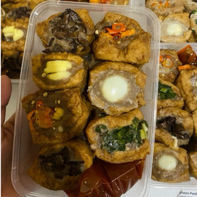 

Tahu Bakso Jamur telur dan Mozarella