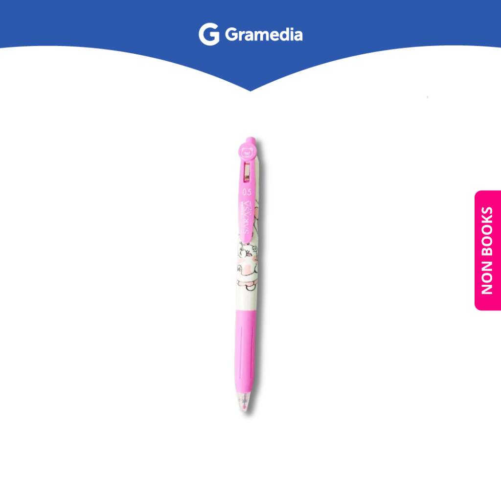 

Gramedia Depok - ZEBRA SARASA CLIP 05 SINGLE BEAR LIGHT PINK