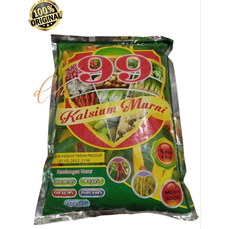 pupuk kalsium murni 99. 1 kg