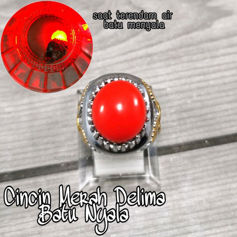 Good CINCIN BATU MERAH DELIMA NYALA SULAP GIMMICK