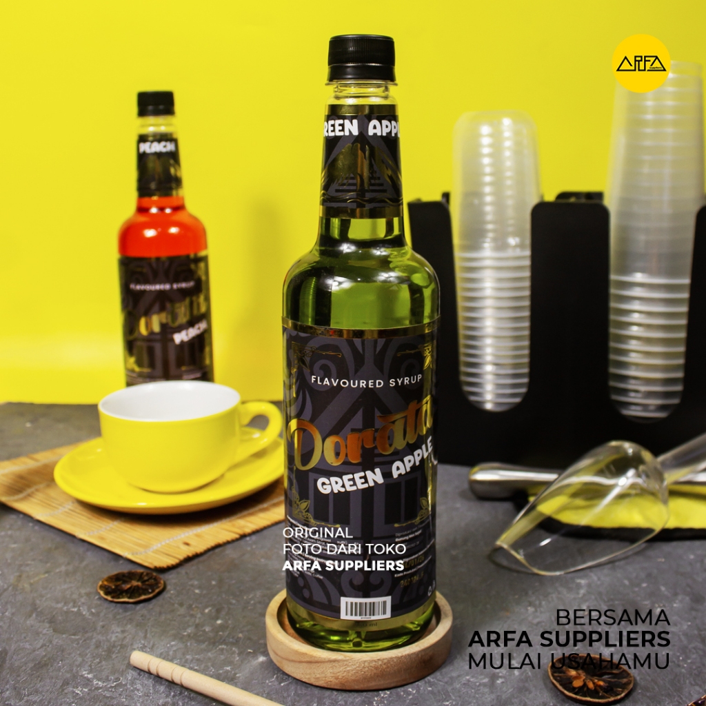 

Sirup Semua Jenis Minuman | Sirup Dorata Rasa Green Apple
