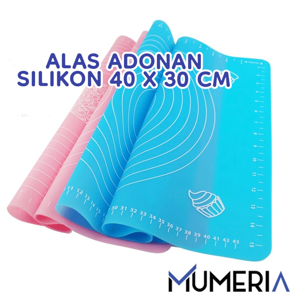 Instan Alas Adonan Kue 4 x 3 CM Silikon Tatakan Mat Talenan Giling Gilas Rolling Roti Pizza Fondant 