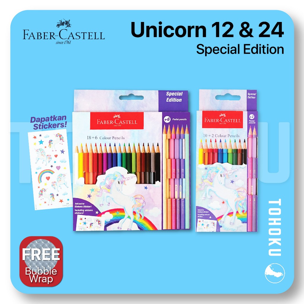 

Pensil Warna 12 Panjang Faber Castell Unicorn Special Edition 115127 115128