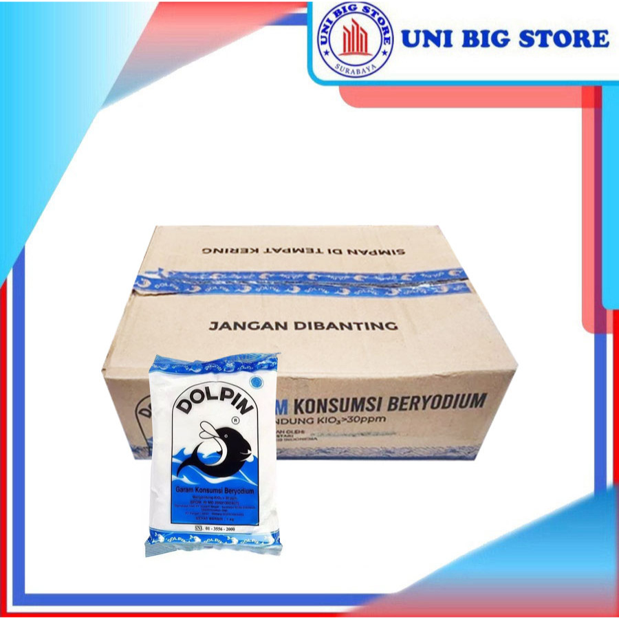 

Garam Dolpin 1 Kg x 12 pcs DUS Salt Sehat Yodium