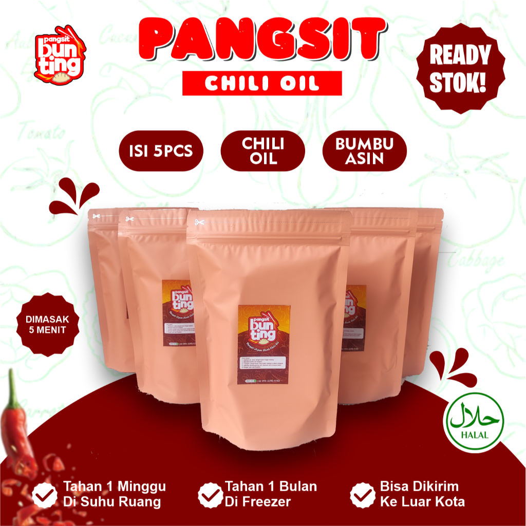 

Pangsit Ayam Kuah Chili Oil Makanan Instan