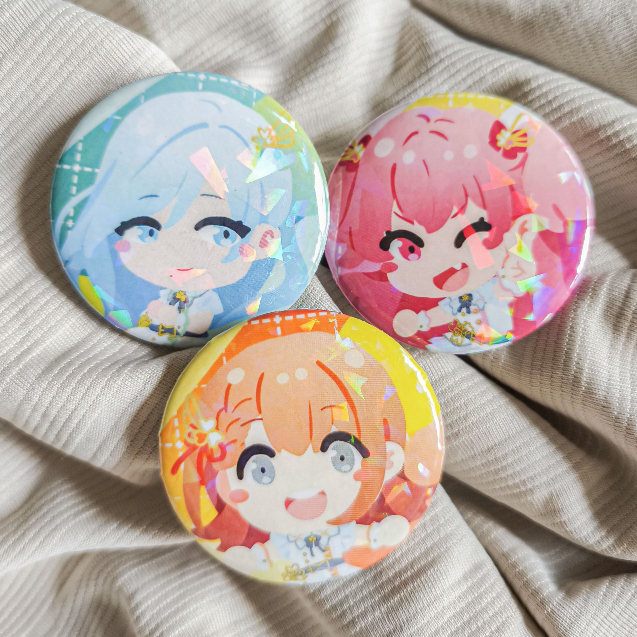 More More Jump Button Pin Badge [ Project Sekai ]