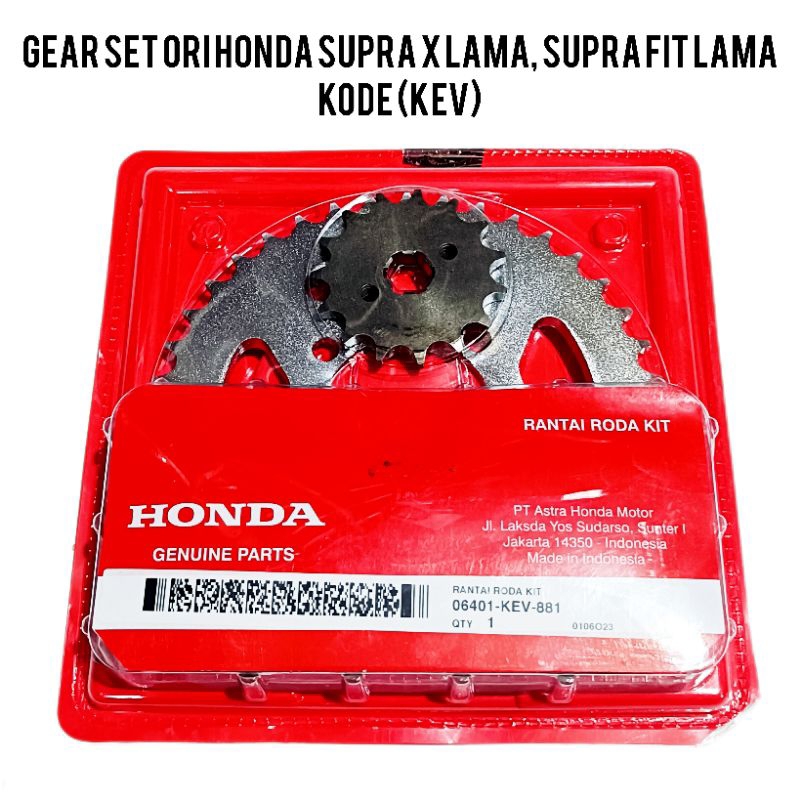 Gear set ORI Honda/ORI ahm Supra x lama, Supra fit lama termurah