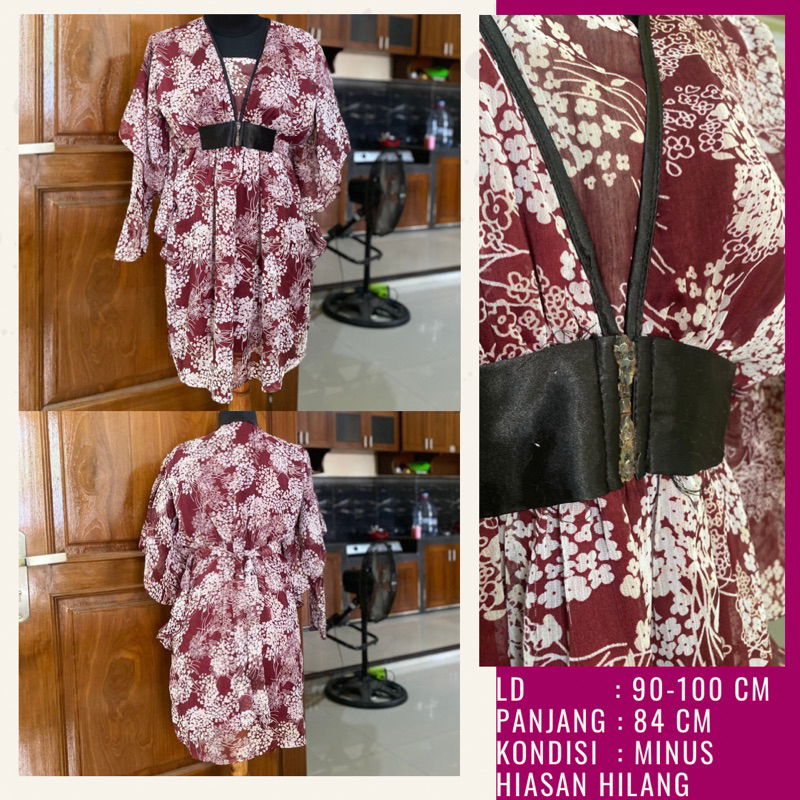 PRELOVED blouse blus atasan wanita bahan sifon