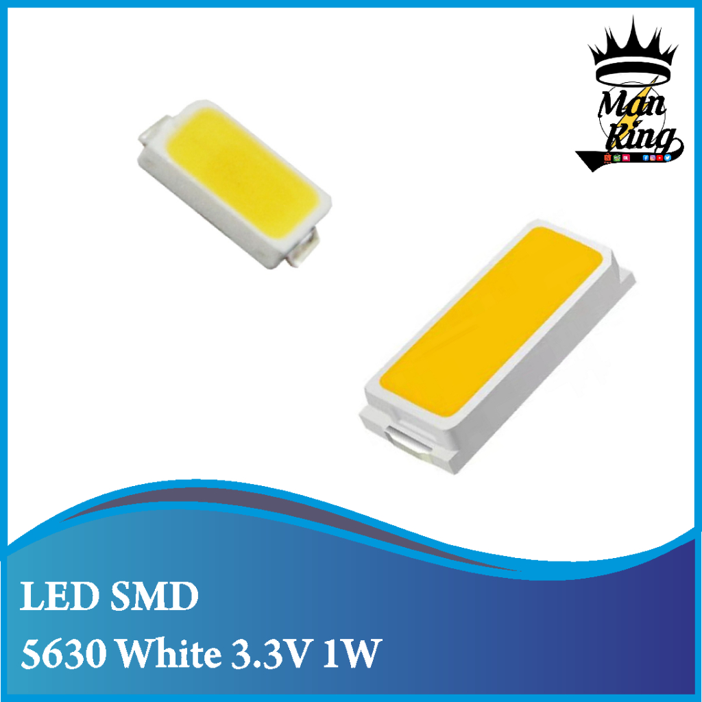 lampu led smd 5630 putih 3.3V 1W