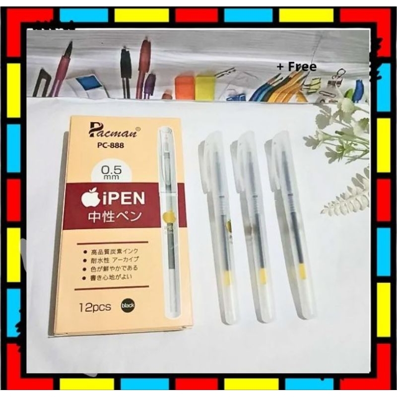 

Pulpen Gel ipen Pacman 0.5 mm