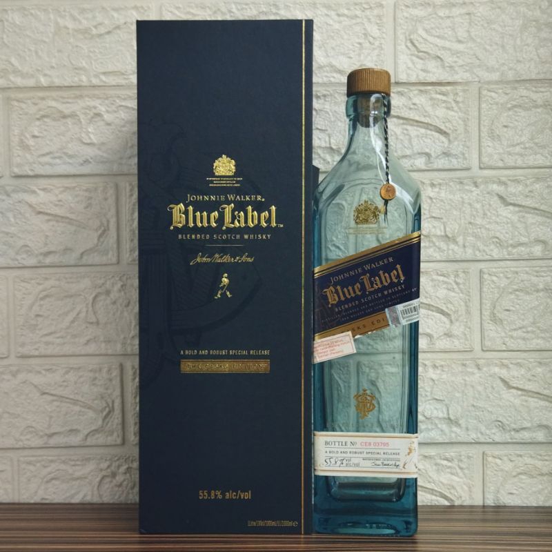 Botol Kosong JW Blue Label Cask Edition + Box 1Liter