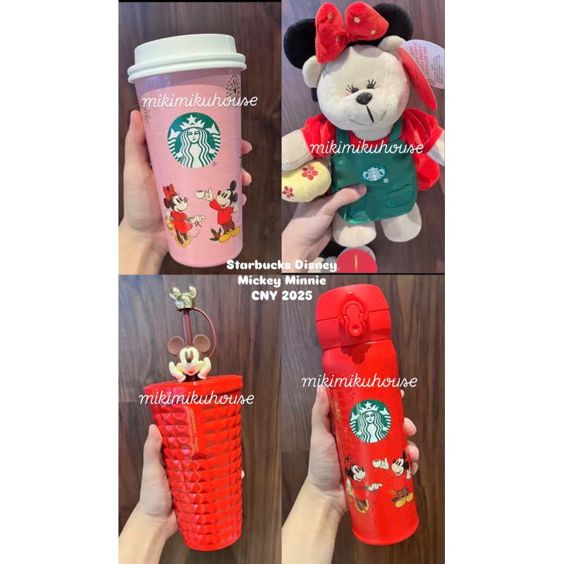 2025 STARBUCKS DISNEY MICKEY MINNIE STAINLESS TUMBLER MUG CHINA STARBUCKS MICKEY MOUSE MINNIE BEAR D