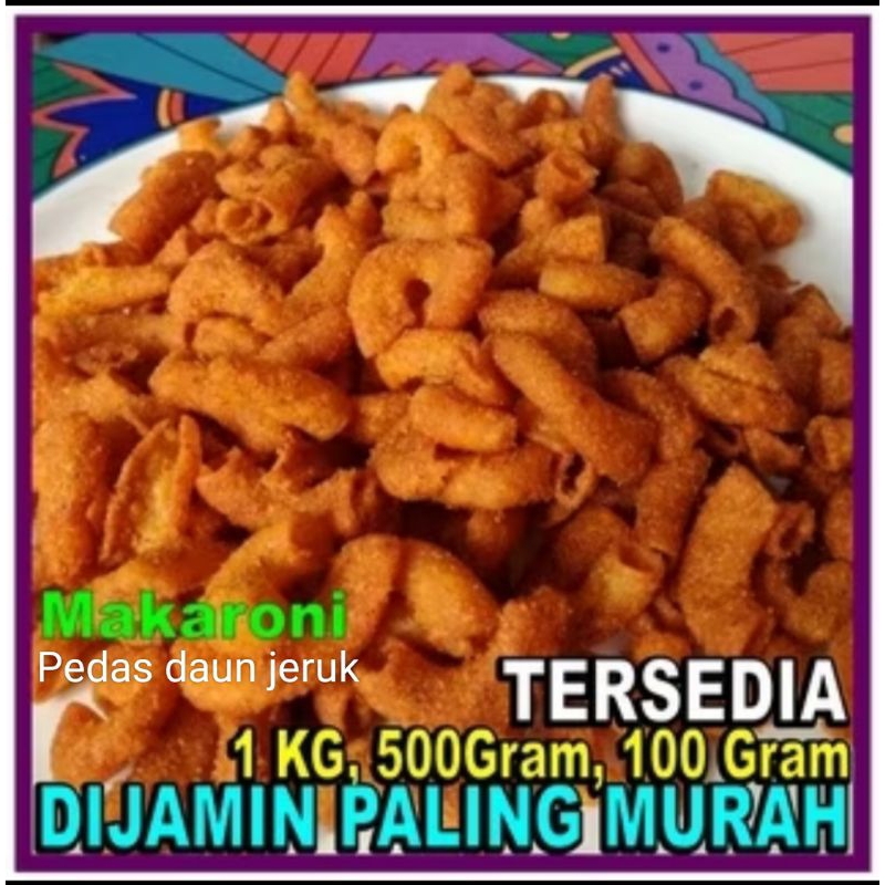 

MAKARONI PEDAS DAUN JERUK 1 kg # makaroni bantat bantet # makaroni kriuk # makaroni renyah enak murah # makaroni ciraden