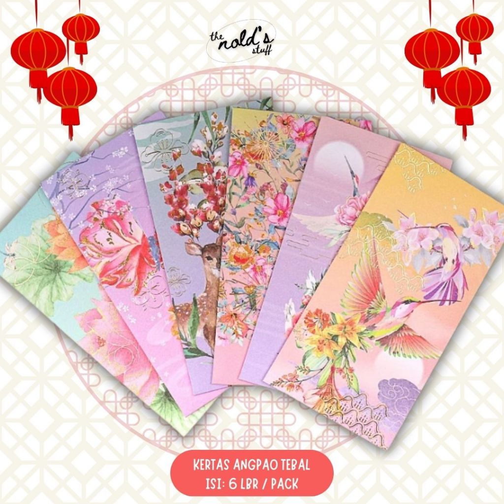 

Angpao Hongbao Premium Imlek Tebal Premium isi 6pcs