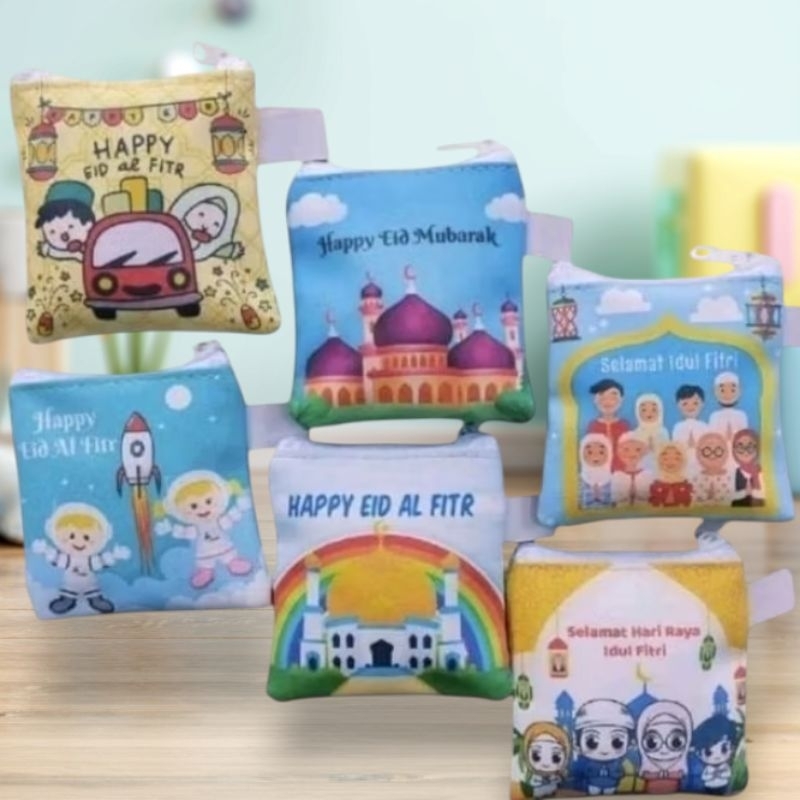 

(isi 6pcs) Dompet Angpao / Amplop Lebaran Idul Fitri Resleting