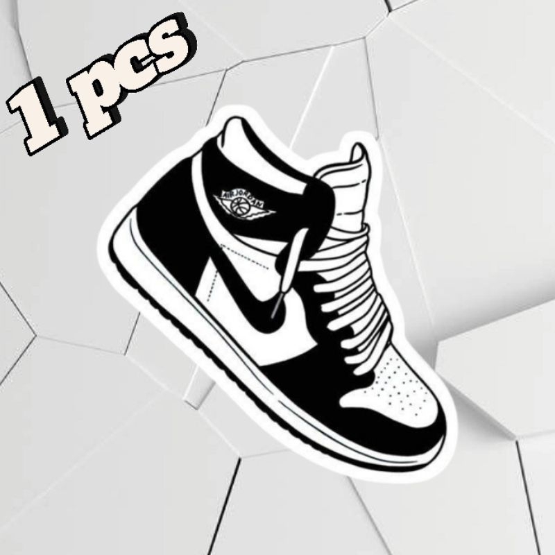 

Stiker Sepatu Nike Hitam Putih 1 pcs