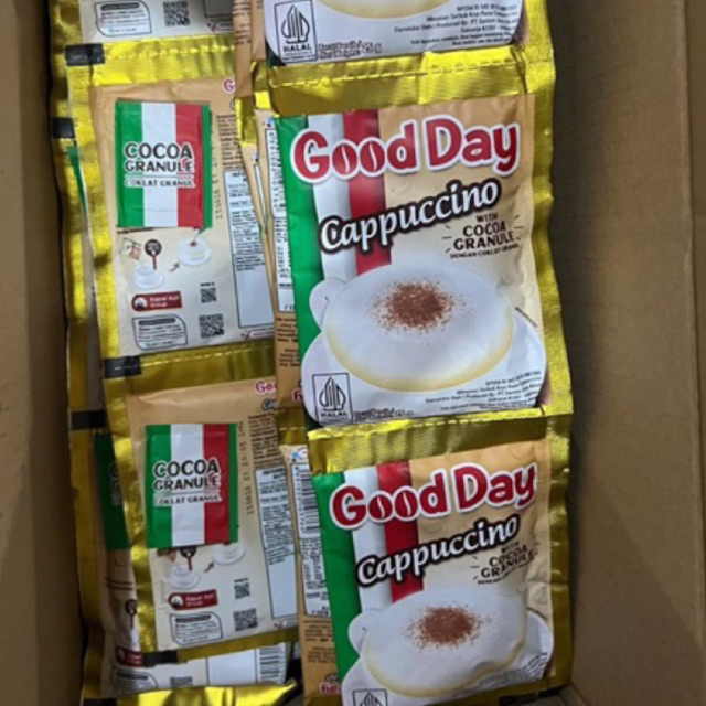 

Kopi Good Day Capucino 1 renceng isi 10pcs x 25 gr