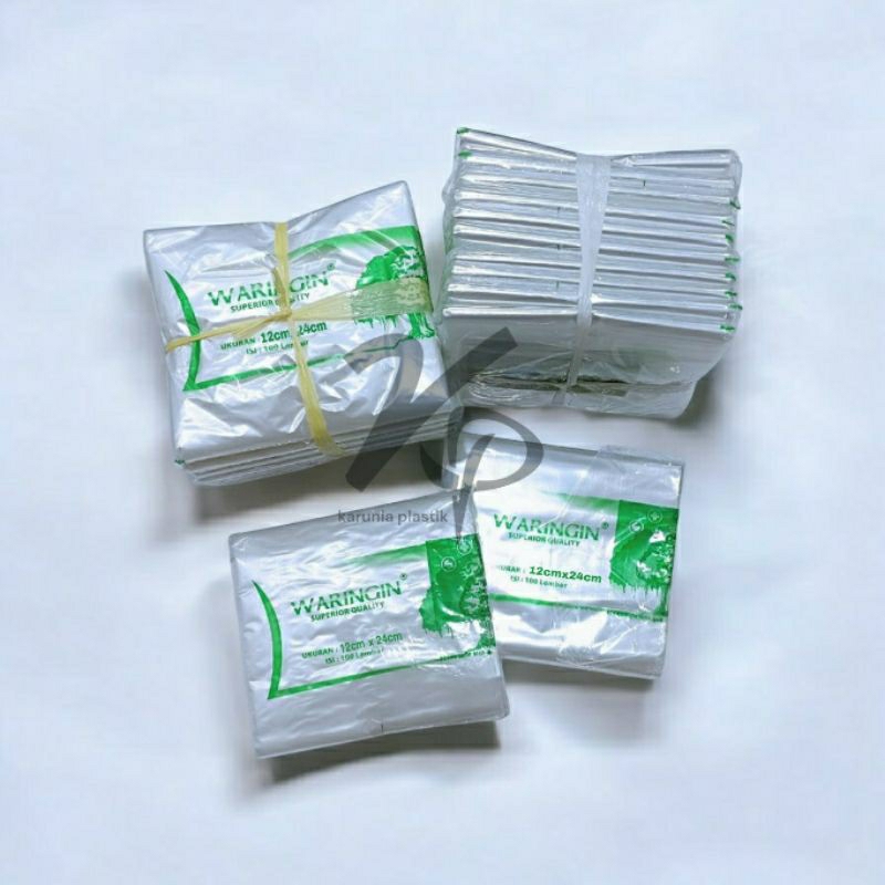 Plastik PP Bening Waringin 1/2kg ( 11x26 ) isi 100