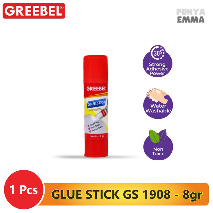 

Lem Putar Kertas Lem Kertas Glue Stick Kertas 8gr Greebel