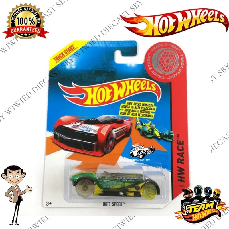 Hot Wheels Brit Speed High Speed Wheels HSW Balap Race Ban Kacing