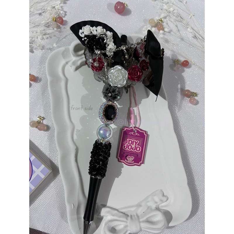 

DIY Pen Black with Bat and Butterfly / Pen Cantik / Beaded Pen