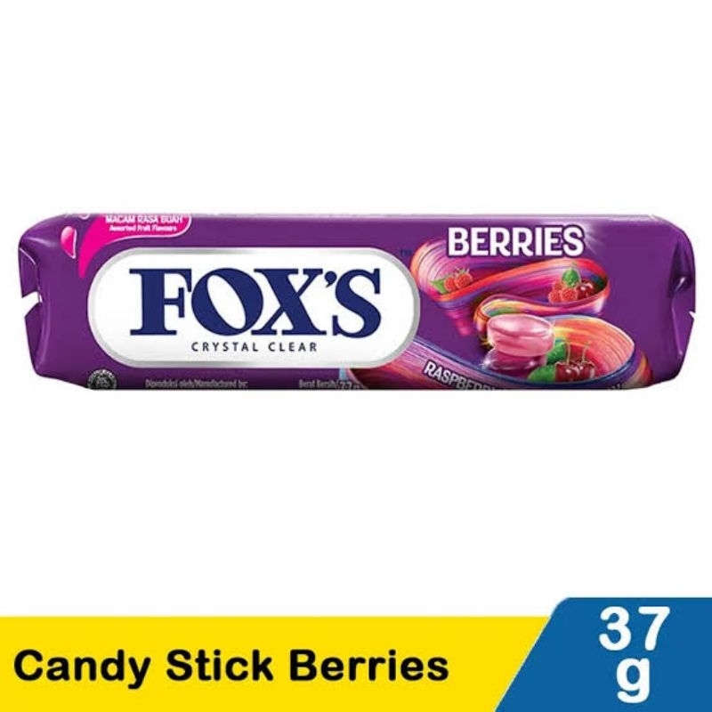 

Fox's Berries Crystal Clear 27gr Permen Foxs Penyegar Pernafasan Ovale Candy