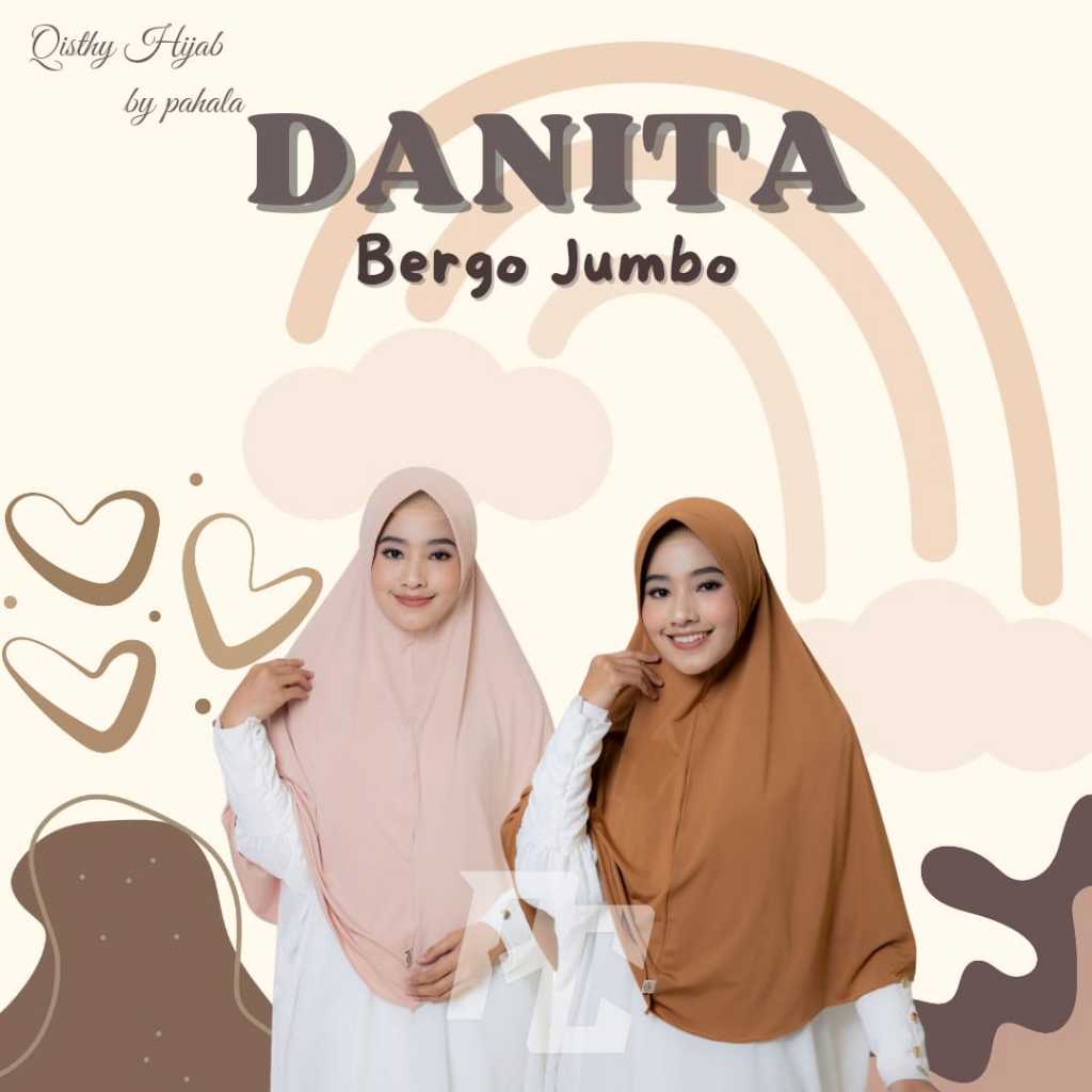 Jilbab Instan Jersey Danita | Jilbab Instan Jersey Jumbo | Jilbab Instan Menutup Dada Sport | Hijab 