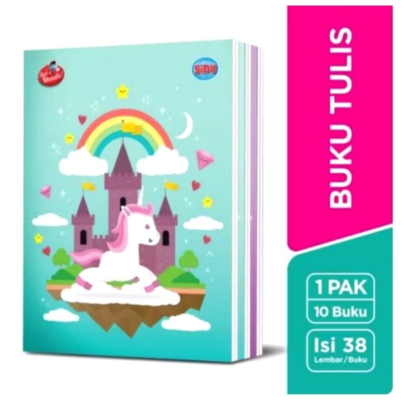 

Buku Tulis SIDU isi 38 Lembar | Putih | Anak sekolah | Random Cwe Cwo | Harga untuk per 2 pcs/biji | Murah Meriah