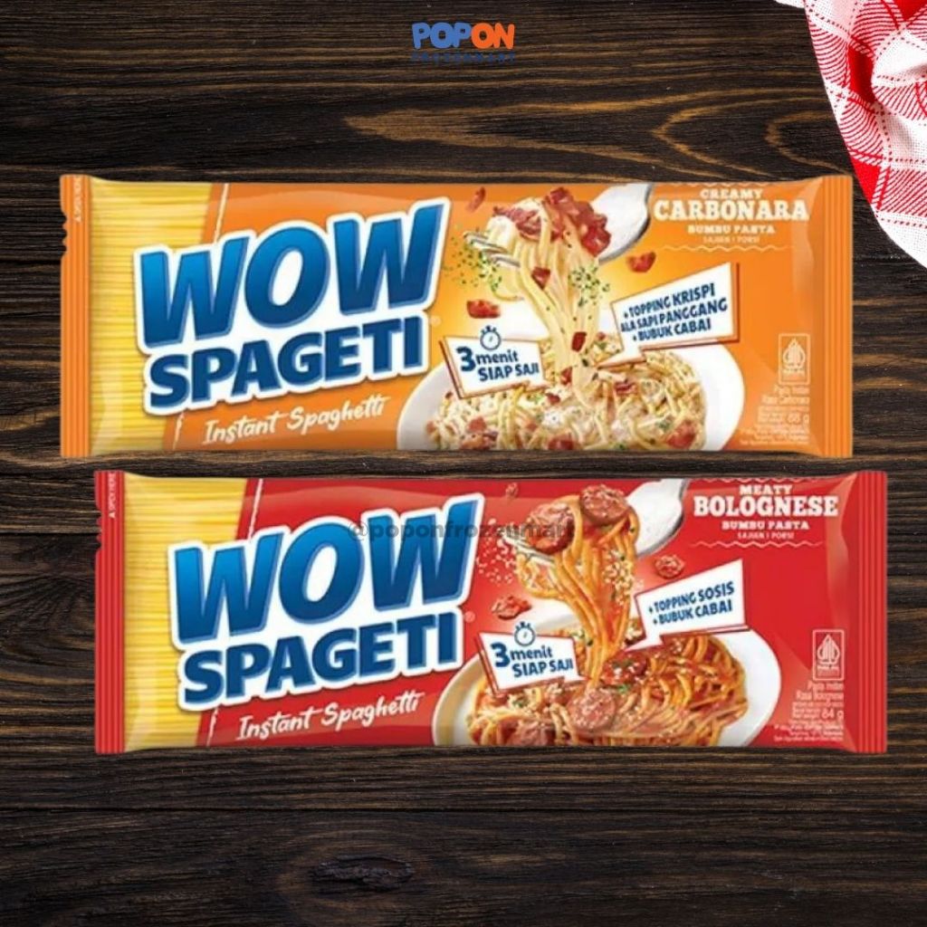 

WOW SPAGETI CARBONARA / BOLOGNESE VIRAL