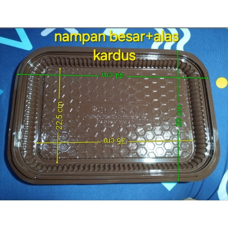Nampan Mika Besar+Alas Kardus Merk (ROSA)/ Nampan Plastik Besar L / Nampan Plastik Besar Jumbo