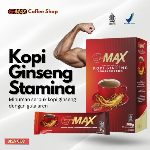 

KOPI GINSENG STAMINA PRIA KOPI G-MAX ORIGINAL G MAX KOPI STAMINA PRIA (100% BPOM & HALAL MUI )