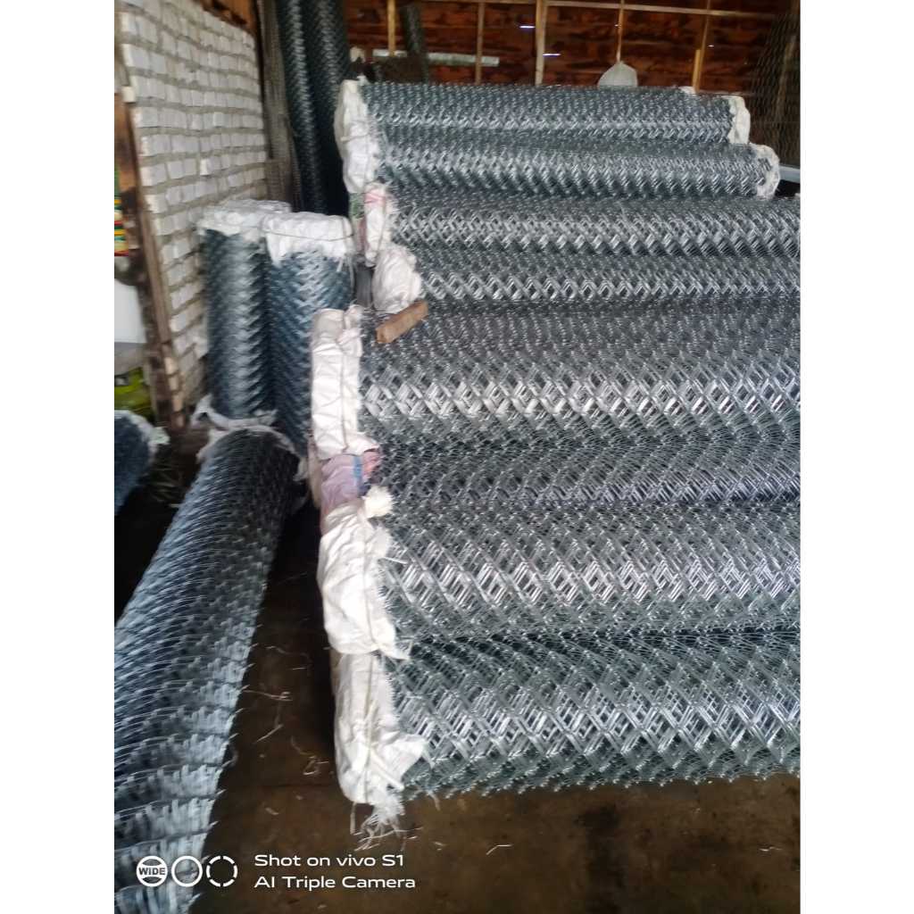 kawat harmonika 2mm lubang 5cm . 1,6m x 10m