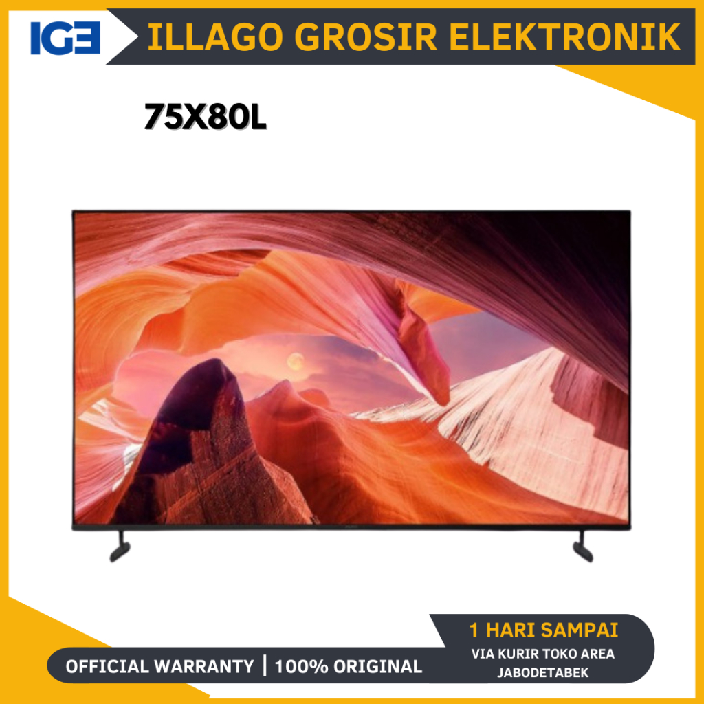 SONY BRAVIA 75X80L / X80L 4K Ultra HD HDR Google TV 75 Inch