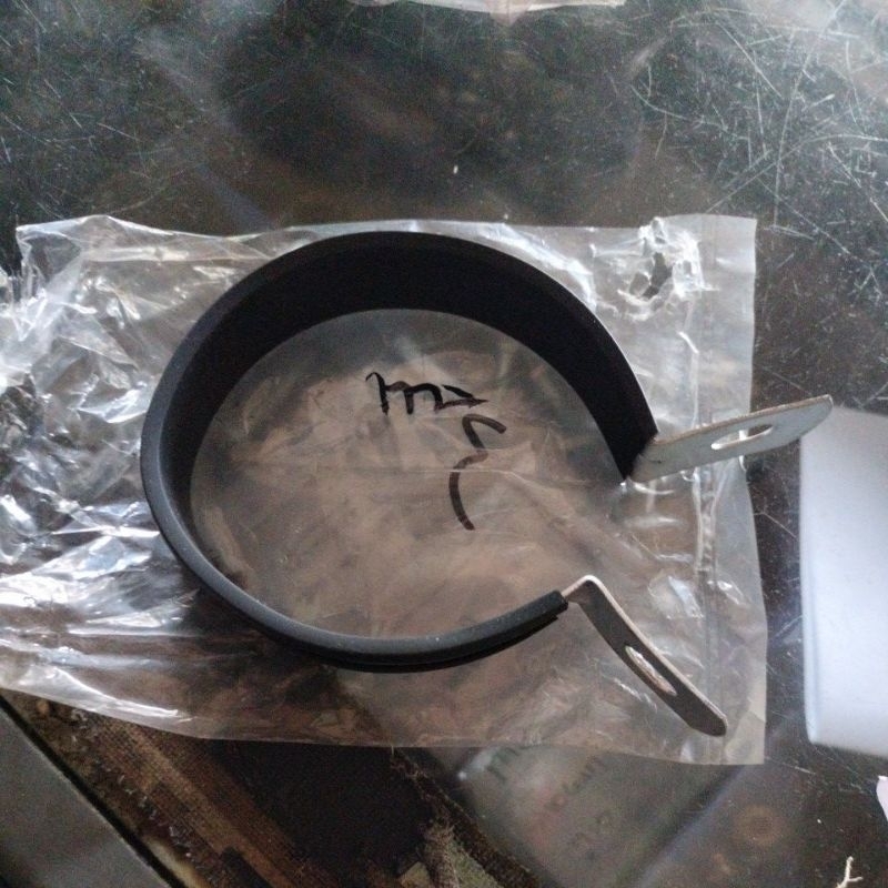 kleman knalpot plat gantungan knalpot