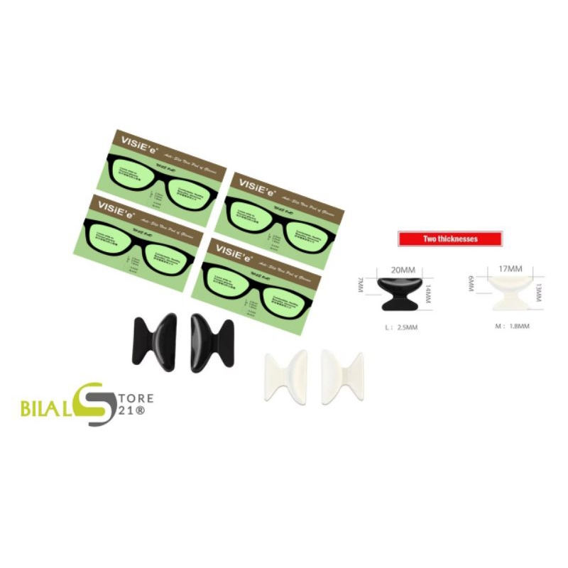 Nose Pad Silicon Bantalan Hidung Kacamata / NOSE PAD VISIEE