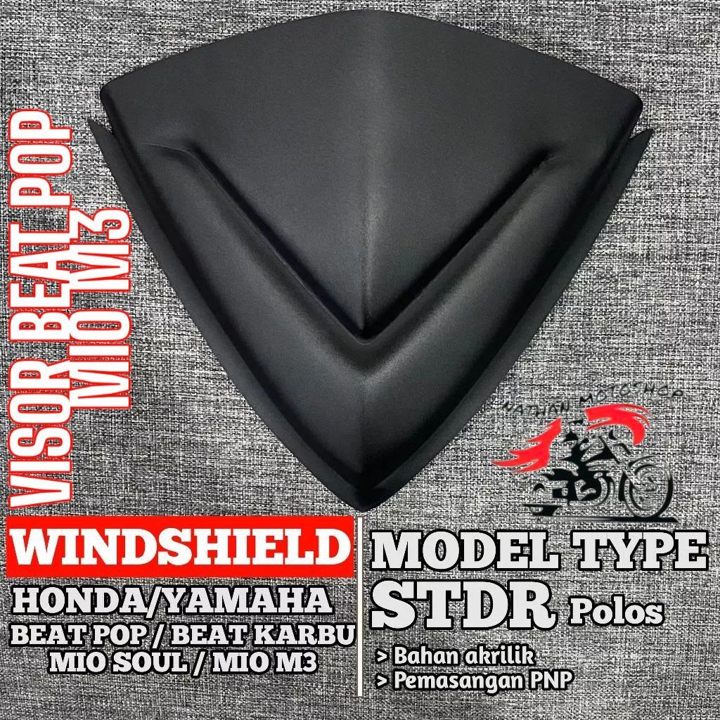 VISOR MODEL BATMAN BEAT POP BEAT KARBU MIO SOUL WINDSHIELD MIO SOUL BEAT KARBU MIO M3