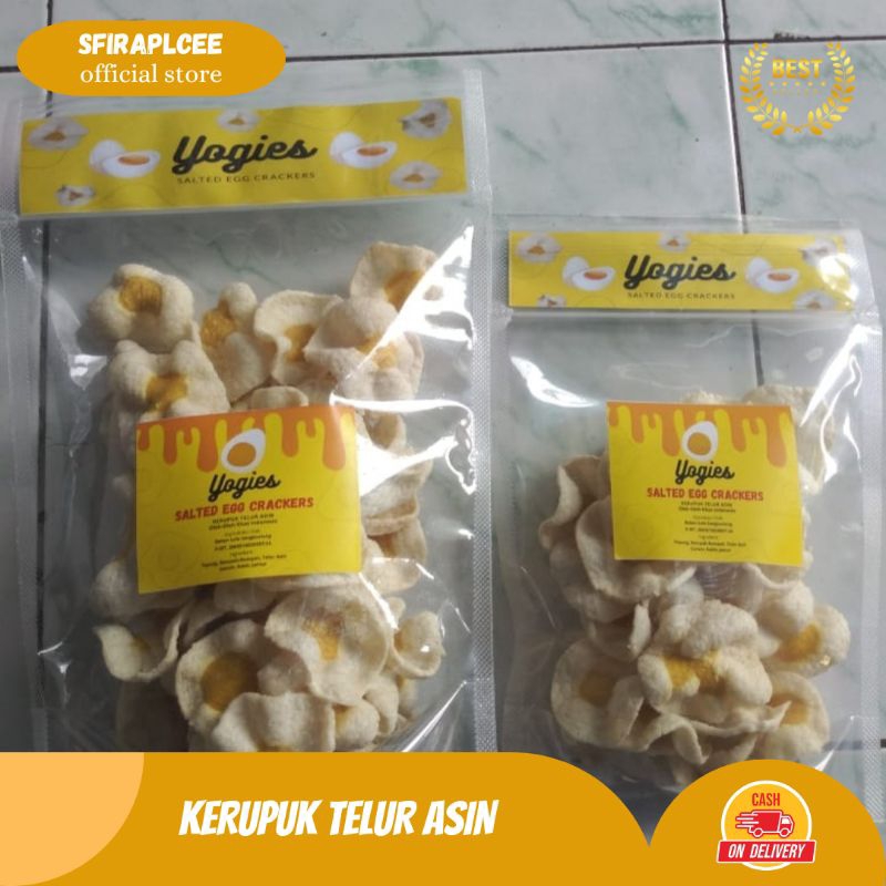 

Kerupuk Telur Asin lezat & renyah yogies Pangandaran