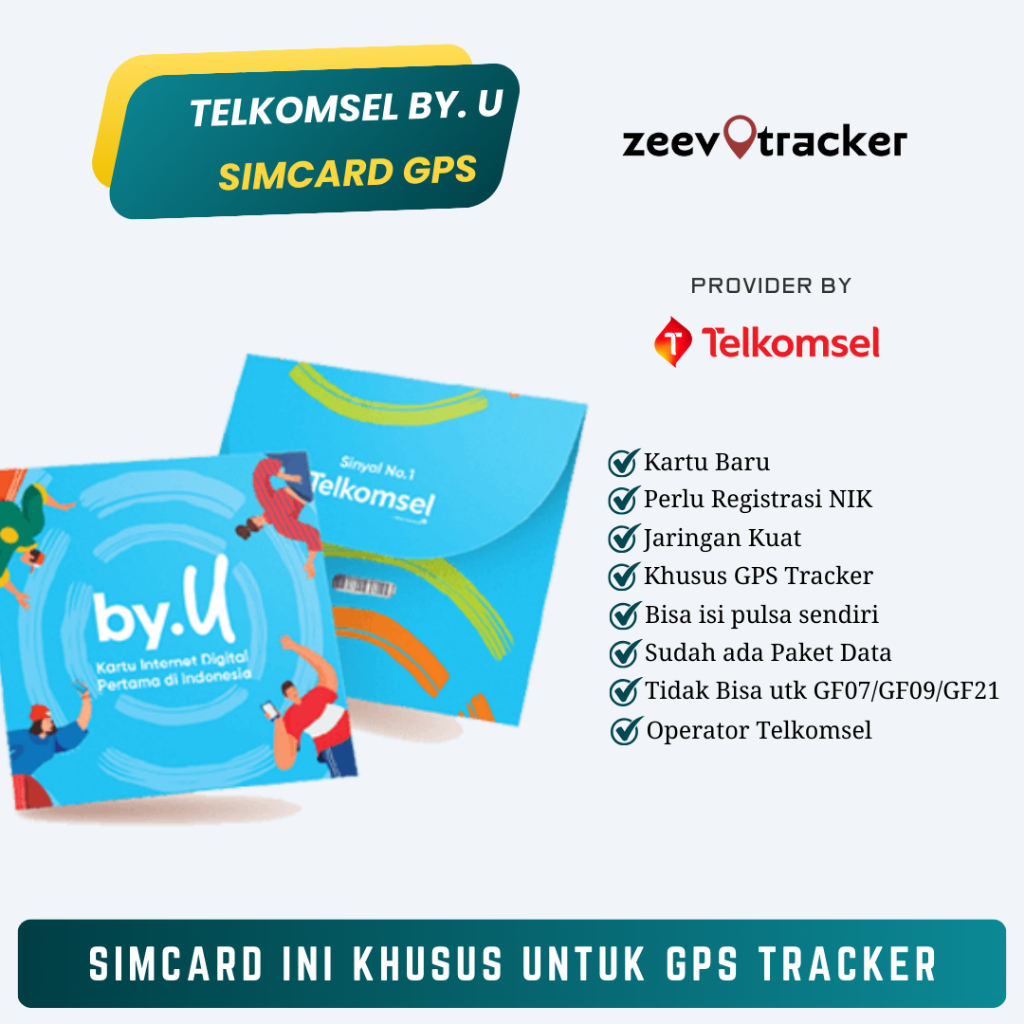 Kartu SimCard Khusus GPS Tracker Telkomsel By. U