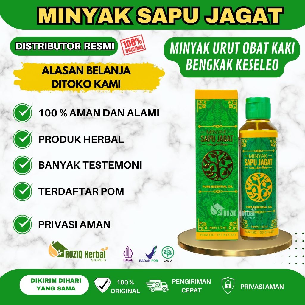 Minyak Sapu Jagat - Obat Gosok Kaki Bengkak, Obat Kaki Bengkak Keseleo, Obat Pergelangan Kaki Bengka