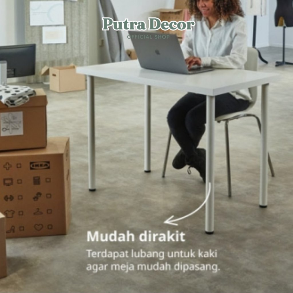 MUST HAVE PD IKEA ADILS/LINNMON Meja, putih, 100x60 cm