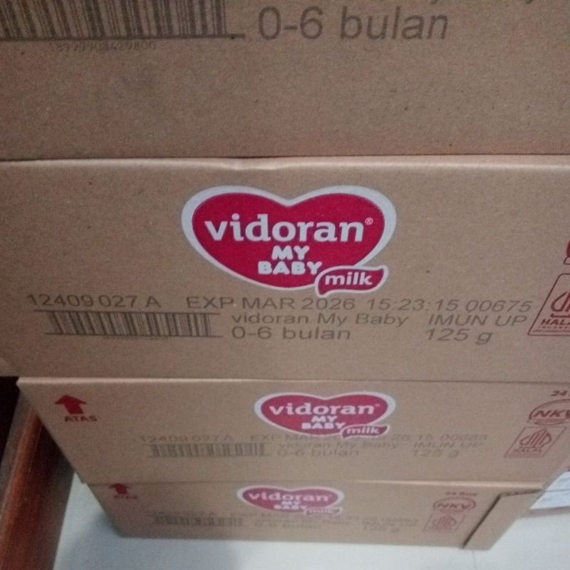 susu vidoran 0 6 & vidoran 6 12 1karton isi 24pcs