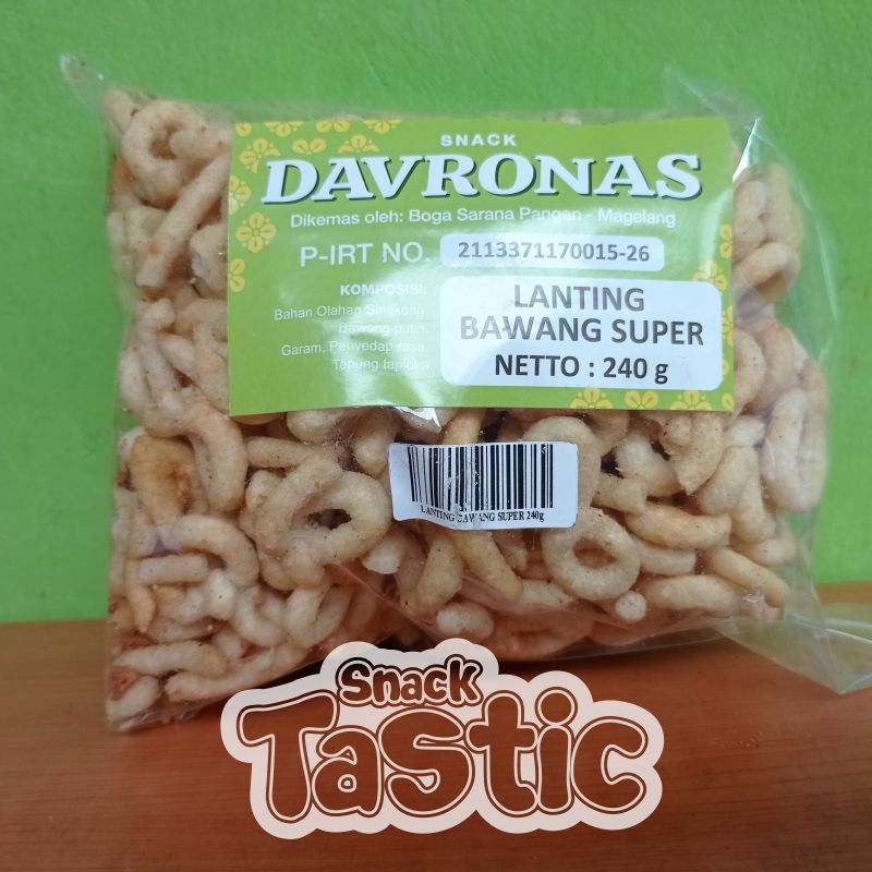 

LANTING BAWANG 240 GR DAVRONAS / camilan dan oleh-oleh khas Magelang, Jogja, Purworejo, Wonosobo