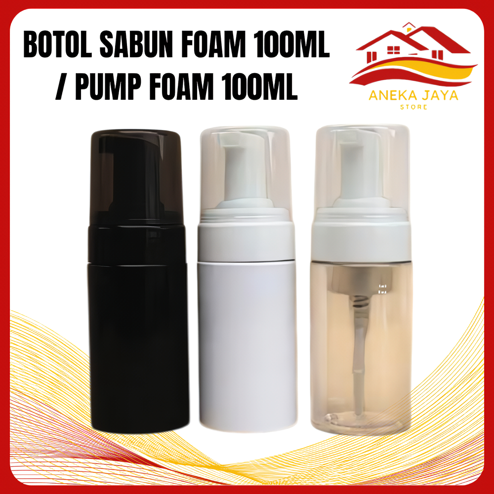 BOTOL FOAMER BOTOL SABUN FOAM 100ML PUTIH / BOTOL PUMP FOAM 100ML
