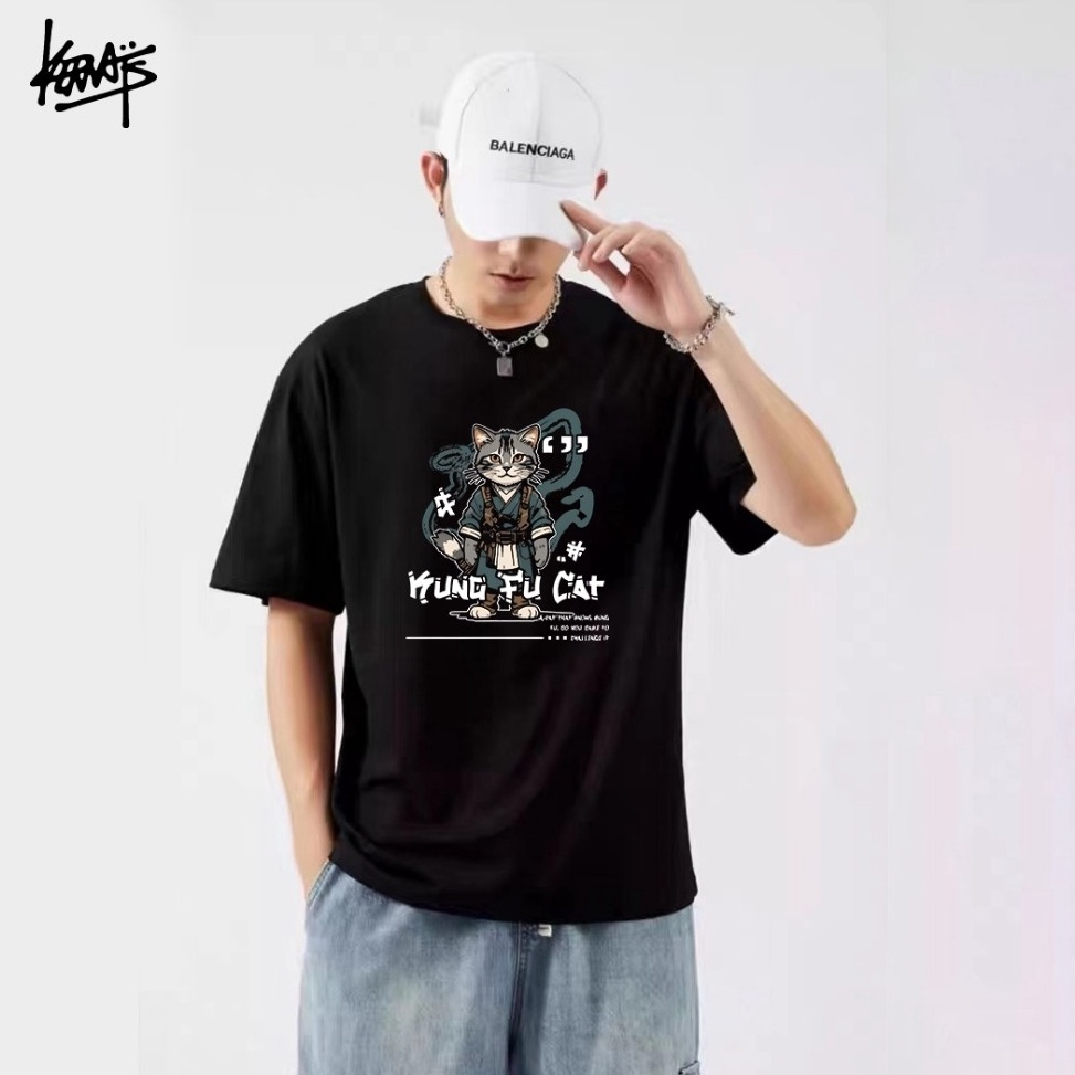 Grosir Terkeren Kerwats Kaos Pria TShirt Polos Hitam Bahan 1 Katun Premium 24S Oversize Best Distro