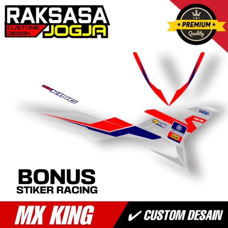 STRIPING CUSTOM MX KING EXCITER / YAMAHA SNIPER 150 MXi / DASAR HITAM / STRIPING YAMAHA Y15ZR / EXCI
