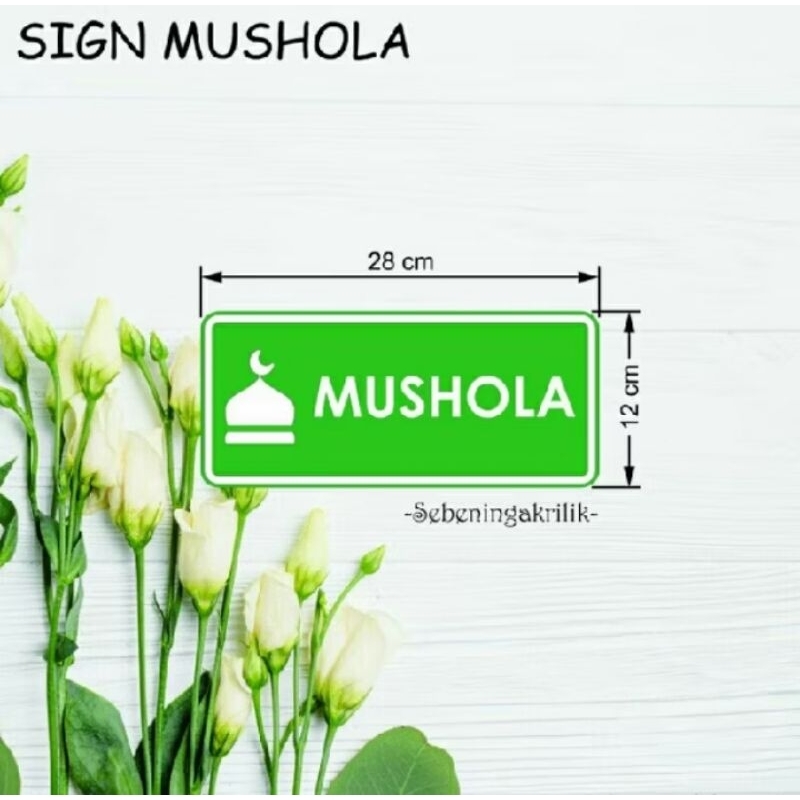 Papan Mushola | Sign papan Mushola | Rambu Sign
Papan nama Mushola