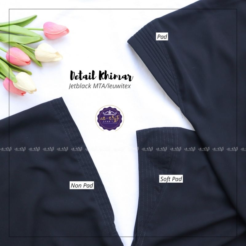 Khimar Hitam/ Jetblack /Syar'i
