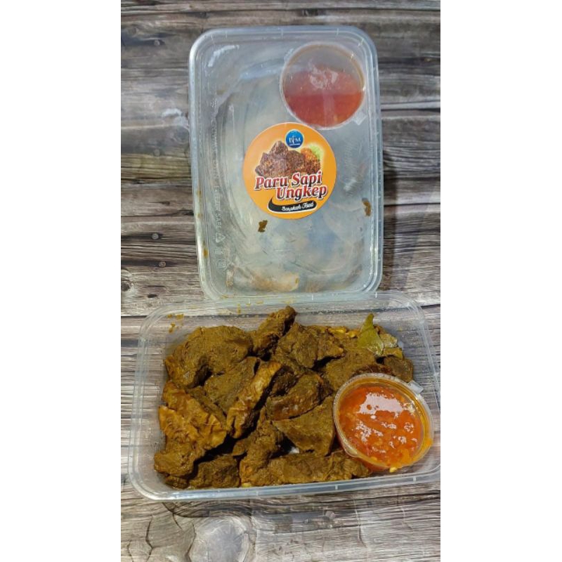 

Barokah paru ungkep frozen + sambal 250 gram