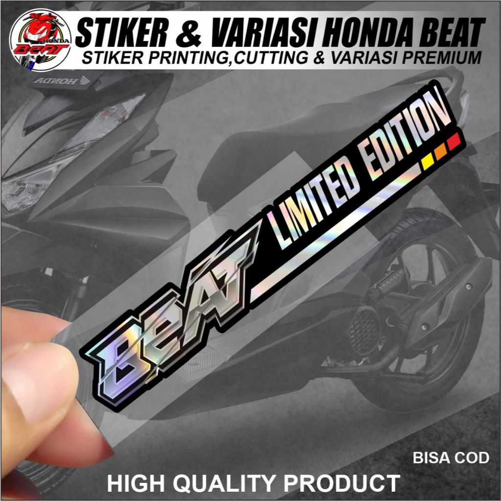 Stiker Honda Beat Limited Edition Stiker & Variasi Premium Hologram & Vinyl